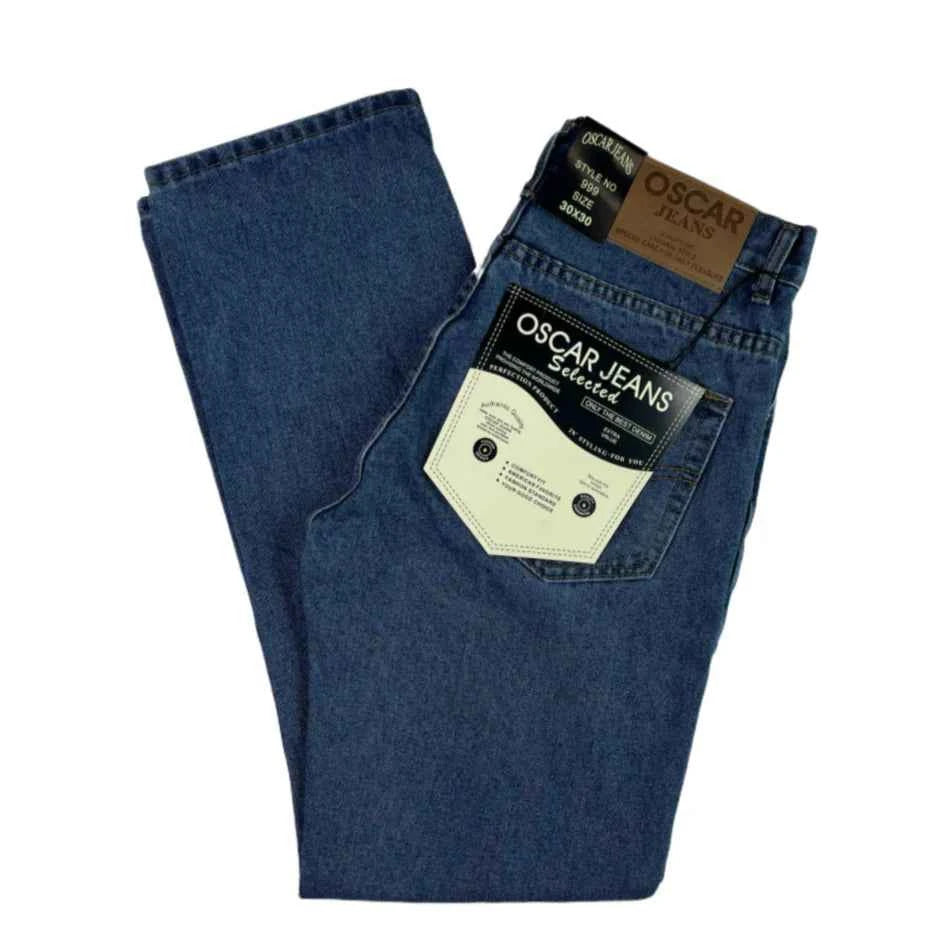 Mens Denim Jeans Pants Premium Cotton Classic Leg Fit CA999 Bottom Pants Regular