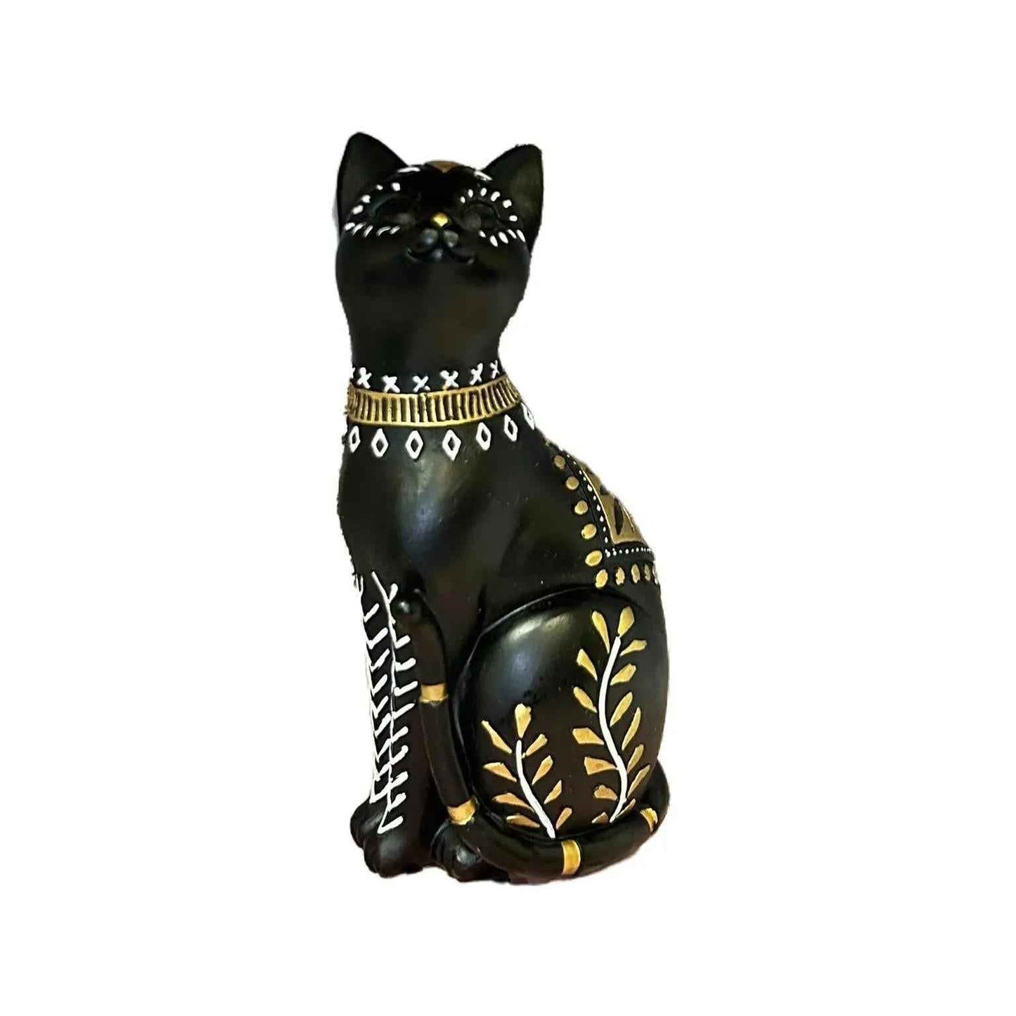 Eternal Bastet Cat Figurine - Protector of Home and Hearth - Ancient Egyptian Art