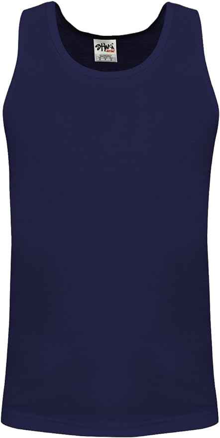Shaka Wear Men's Basic Sleeveless Tank Top Cotton Solid Muscle Workout T-Shirt Undershirt Activewear