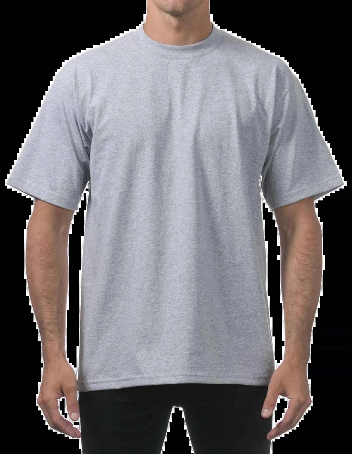 Pro Club Men's Heavyweight short Sleeve T-Shirt red