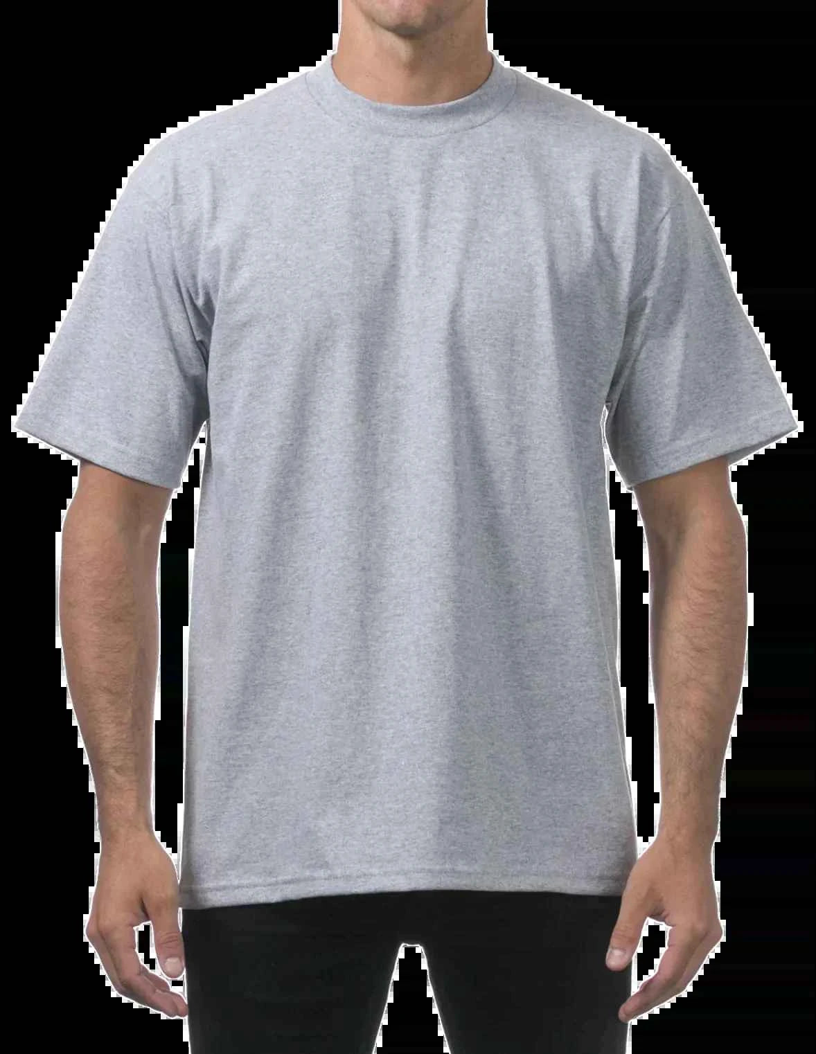 Pro Club Men's Heavyweight Long Sleeve T-Shirt White
