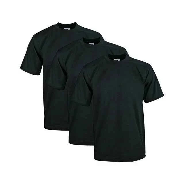 3 Pack Pro Club Men's Heavyweight Short Sleeve T-Shirt White