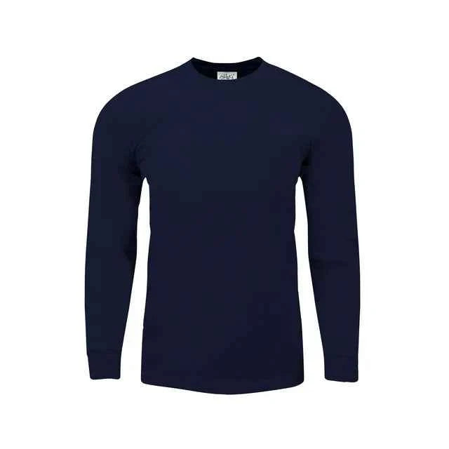 Shaka WearMen's Long Sleeve Heavyweight Cotton T Shirt –Max Heavy 7 Ounce Crew Neck Plain Tee Top Tshirts Regular
