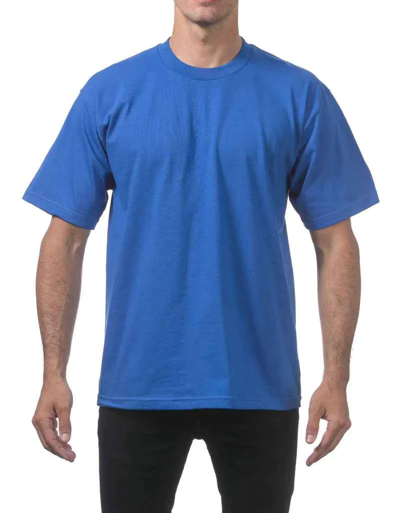 Pro Club Men's Heavyweight short Sleeve T-Shirt red