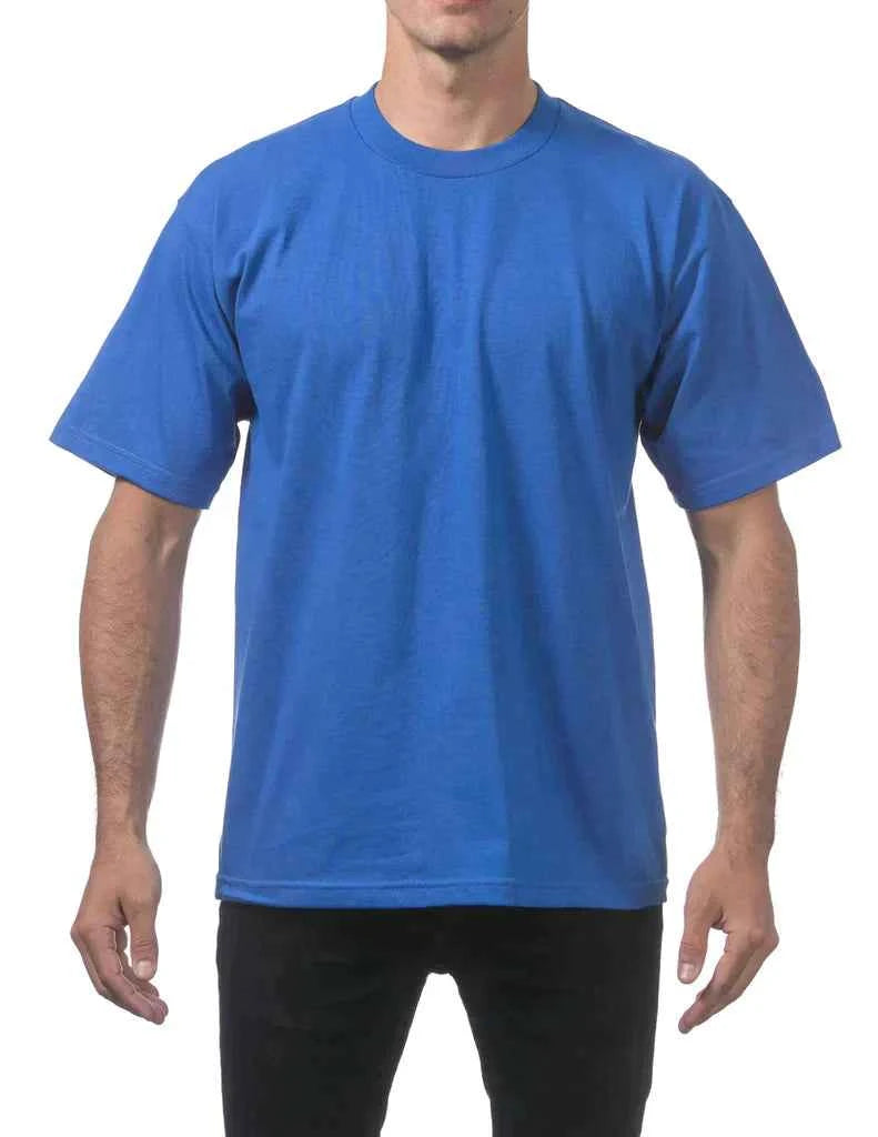 Pro Club Men's Heavyweight short Sleeve T-Shirt Purple