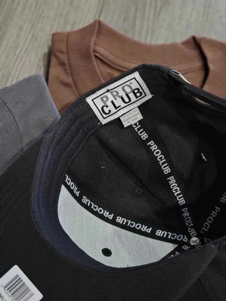 Pro Club Black Snap cap Hat With 3D Pro Club Logo