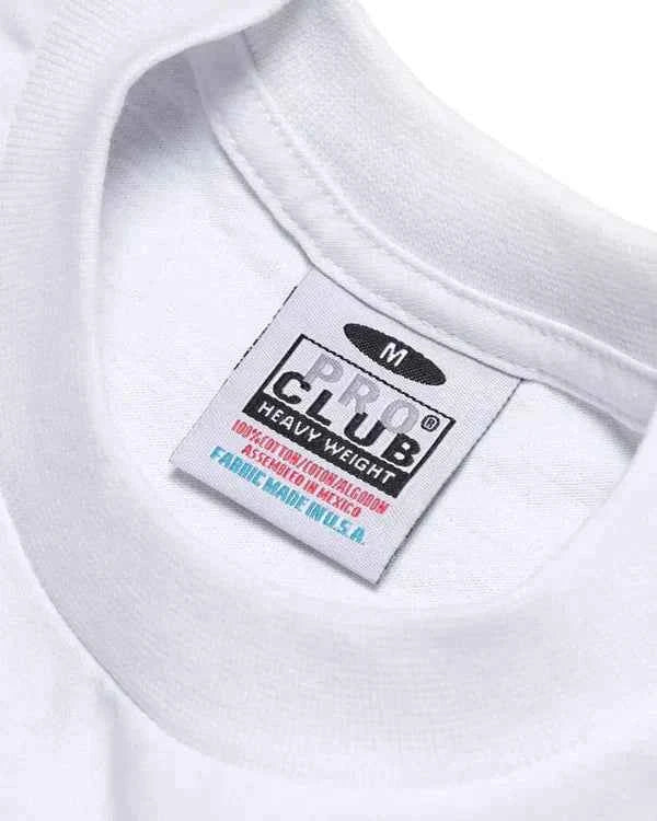 Pro Club Men's Heavyweight short Sleeve T-Shirt Charcoal Grey Classic Menswear