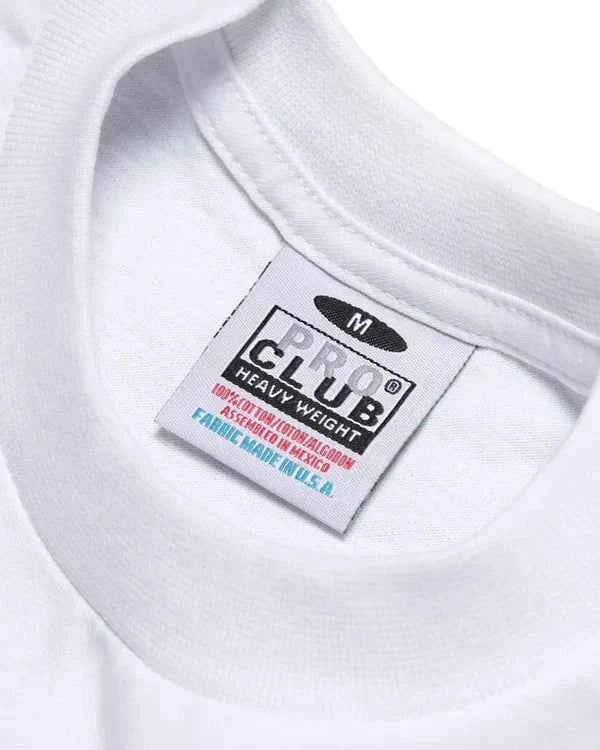 Pro Club Men's Heavyweight short Sleeve T-Shirt Heather Grey