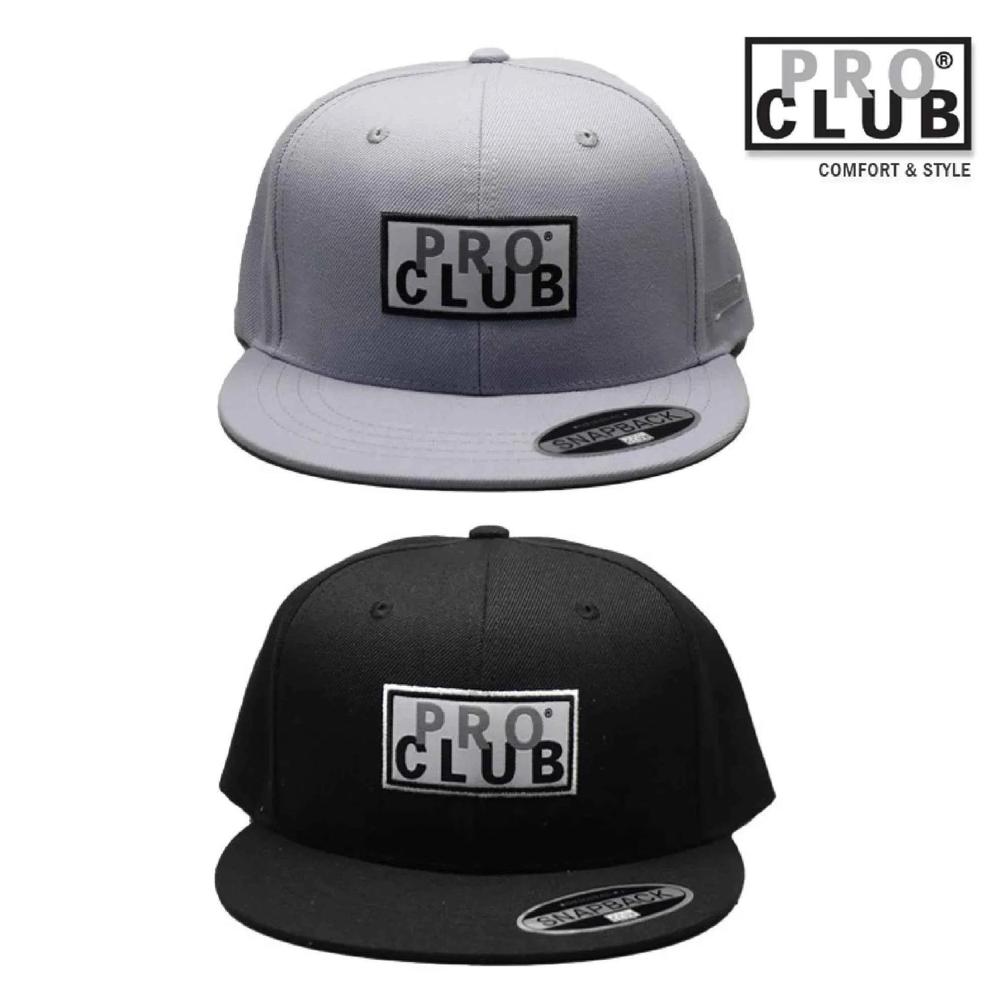 Pro Club Black Snap cap Hat With 3D Pro Club Logo