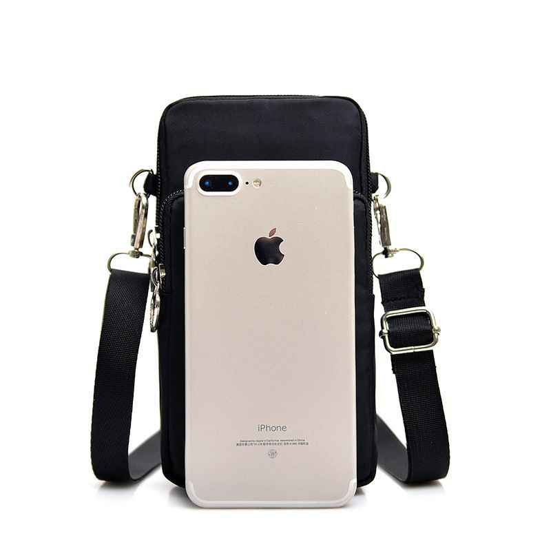 Waterproof RFID Woman's Crossbody Cell Phone Purse Holder Wallet Casual Sports Pouch Mini Crossbody Bags Black SK