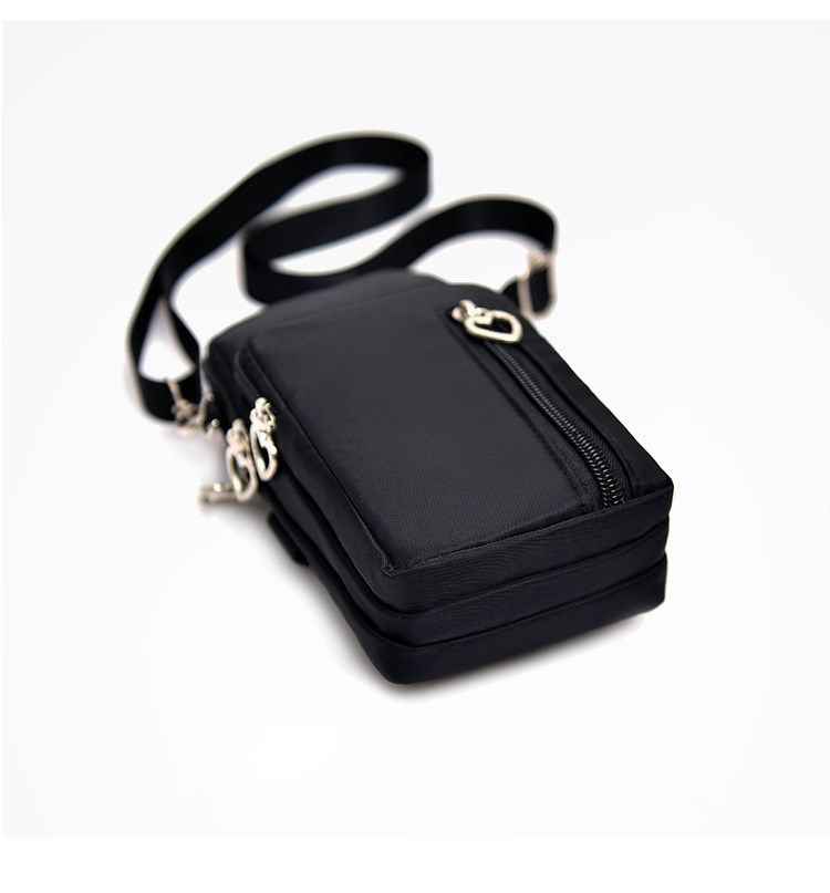 Waterproof RFID Woman's Crossbody Cell Phone Purse Holder Wallet Casual Sports Pouch Mini Crossbody Bags Black SK
