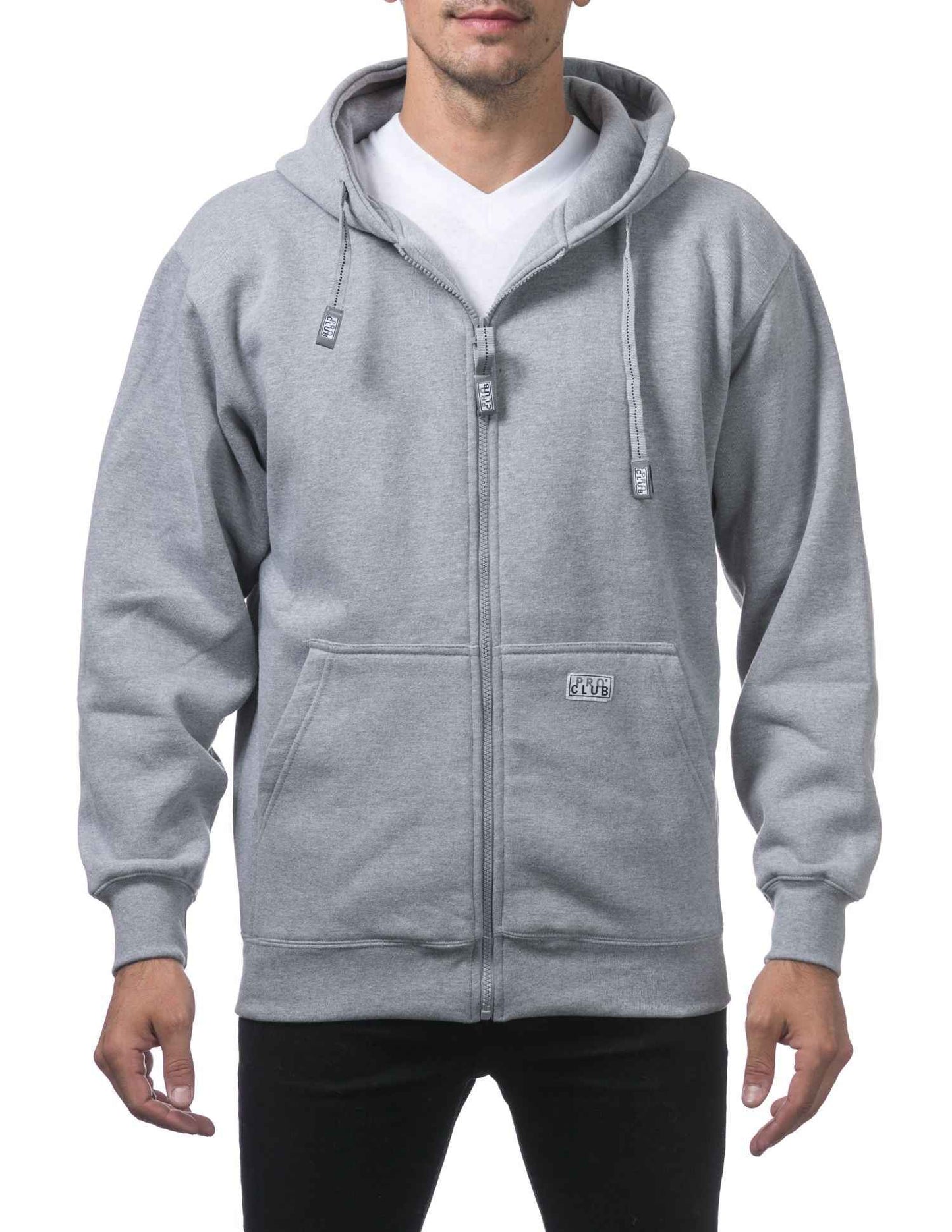 Pro Club Men's Hoodie with Full Zip, Front Pockets, - Original Style and Quality