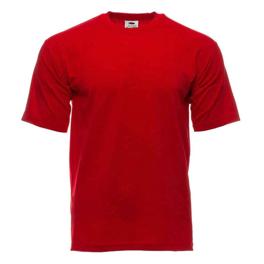 Pro Club Men's Heavyweight short Sleeve T-Shirt red